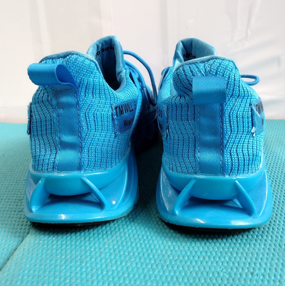 Just so so Mens Running Athletic Shoes Sneakers Sky blue Size 12  (EU Size 46) - Picture 7 of 10